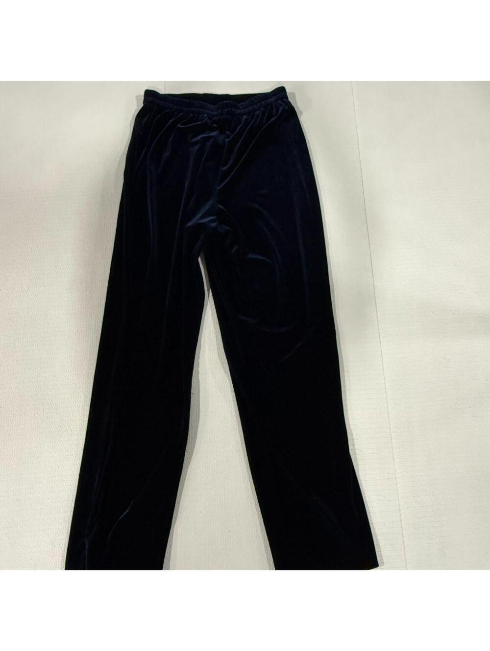 R&M Richards Navy Velvet Stretch Pants - Size 20